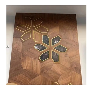 Incrustation de métal lisse Vernis <span class=keywords><strong>pour</strong></span> <span class=keywords><strong>parquet</strong></span> en noyer Planche de plancher en bois Villas Finition brossée Écologique Antidérapant Verrouillage facile à cliquer - Product Image 1
