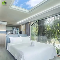Maison Capsule Spatiale Extensible, Cabine Modulaire Préfabriquée, Mini-Maison de Luxe pour Hôtel de Vacances et Complexe Hôtelier 20ft 40ft