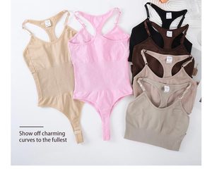 Phụ Nữ Của Chất Lượng Cao Skinny Phù Hợp Với Shapewear Bodysuits Thoáng Khí Vải Dệt Kim Gân Thiết Kế Tummy Kiểm Soát Có Thể Điều Chỉnh Dây Đeo - Product Image 3