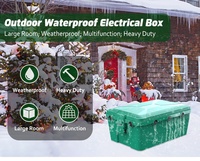 Boîte de jonction électrique extérieure de grande taille IP54 étanche à l'eau et à la poussière, boîte de protection pour rallonge