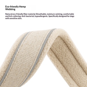 Trendige Stile Weiches Fleece-Futter Langlebige Metall-Gürtelschnalle Hunde-Halsband - Product Image 3