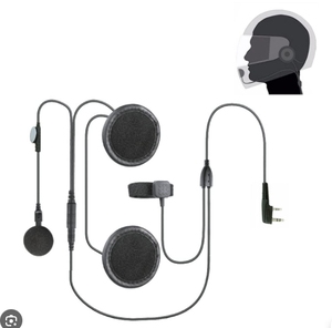 Toptan kulaklık hoparlör Mic, motosiklet kask 2Pin kulaklık hoparlör Mic PTT baofeng moto-rola vb radyo için - Product Image 1