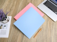 Carpeta de alta calidad de datos de gran capacidad de Color sólido creativo 4A de 2 agujeros de fabricante profesional