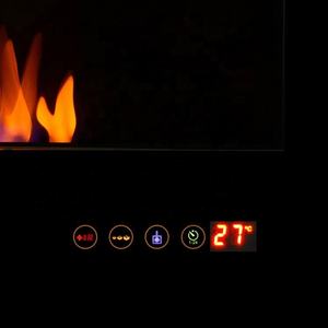 Foyer électrique monté au sol, avec vraie flamme - Product Image 3