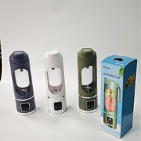 Blender Mini Portabel HOT, Cangkir Jus Kecil Isi Ulang, untuk Pelajar, Rumah Tangga, Luar Ruangan, Multifungsi, Pengisian Daya USB