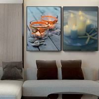 Peintures murales modernes sur le thème du spa, du massage, de la cire, de l'aromathérapie, des bougies, des huiles essentielles et des décorations pour la maison, pour le salon. Cuadros.