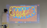 Système de simulation de revêtement VR interactif de qualité industrielle pour la formation en peinture par projection murale en usine