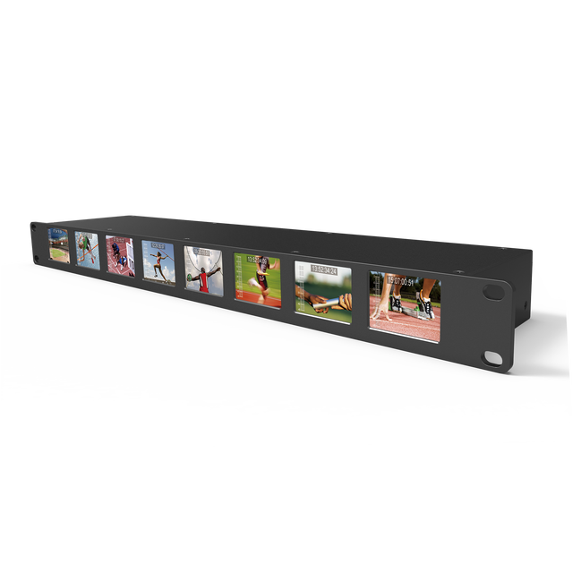 LILLIPUT 8*2 Inch 1RU Rack Mount Broadcast Monitor for SDI Input Output for Video Wall and Audio and Video Monitor