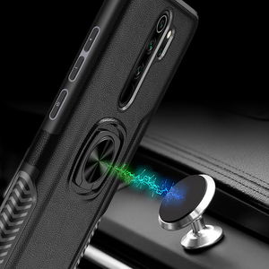 DIOUSI a prueba de golpes a prueba de la PC del TPU de <span class=keywords><strong>fibra</strong></span> de carbono anillo teléfono caso para RedMi Nota 9 8 Pro - Product Image 6