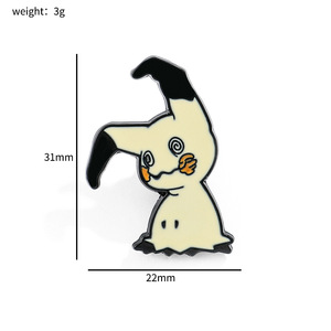En gros Belle Bande Dessinée Pokemoned Métal Badge Accessoires Pins Enfants Cadeaux Vêtements Décoration Broche Alliage Dur Émail Pin - Product Image 6
