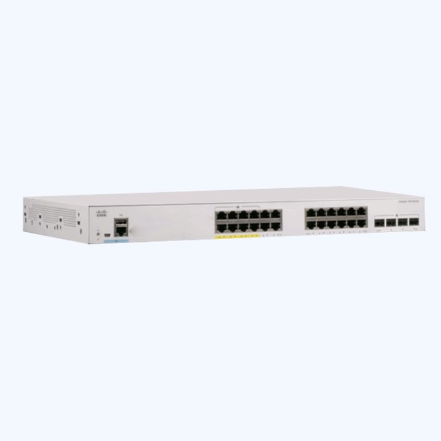 C1000-24FP-4X-L Original  New  CISCOS  Switch 24x 10/100/1000 Ethernet PoE+ Ports and 370W PoE Budget, 4x 10G SFP+ Uplinks