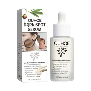 OUHOE Serum Wajah penghilang noda hitam 30ML, Serum Perawatan Wajah penghilang bekas jerawat bintik hitam