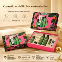 Boîte cadeau Heaven Earth Lid pour cosmétiques, maquillage, nettoyant visage, crème pour les mains, emballage laminé couleur personnalisée