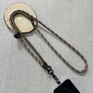 Adjustable <b>Polyester</b> Phone <b>Lanyard</b> with Crossbody Mobile Case Strap Jacquard Printed Hook Accessory Color Customizable in Stock - Product Image 2