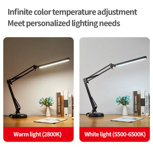 Joystar 12W stepless mờ bàn đèn cilp-on cánh tay có thể điều chỉnh nghiên cứu đọc bảng đèn mà không nhấp nháy - Product Image 3