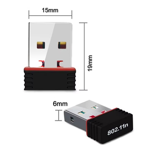 อะแดปเตอร์ไวไฟ 150Mbps ราคาประหยัด ชิปเซ็ต RTL8188 มินิ USB 2.0 การ์ดไวไฟไร้สาย 802.11n อะแดปเตอร์ Carplay ไร้สาย - Product Image 2