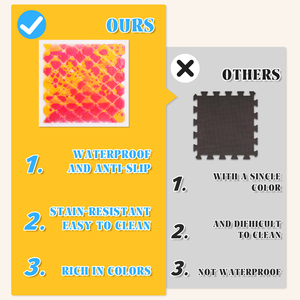 Piastrelle Sensoriali Blu in ABS Antiscivolo Personalizzate per Sala Giochi, Numerate 100 Pezzi, Giocattoli Educativi per Bambini - Product Image 6