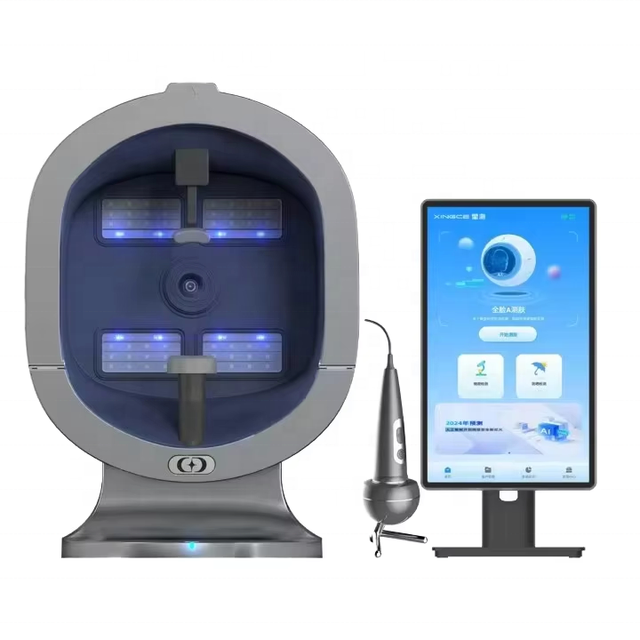 High Definition 3D ABS Material Skin Analyzer Professional AI Facial & Body Skin Scanner with Eyes and Hair Follicle Detection