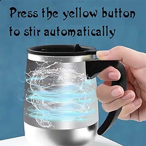 Presente criativo Auto <span class=keywords><strong>Blender</strong></span> <span class=keywords><strong>Shaker</strong></span> Aço Inoxidável Elétrica Auto-Agitando Café Copo de Mistura Durável Tumbler para On-the-Go - Product Image 4