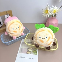Porte-clés poupée en peluche Xi'an Rou Jia Mo créative et mignonne, pendentif de sac détachable, rembourrage en coton PP, emballage en sac en filet - Unisexe, culturel