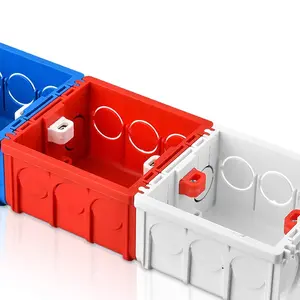Electrical PVC Square Junction Box Durable Construction for Pipe Fittings