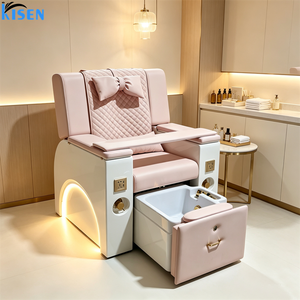 Sillón de Masaje KISEN para Spa, Manicura y Pedicura, con Bañera de Hidromasaje Ajustable, Máquina de Pedicura para Salón de Uñas, Ángulo Ajustable, <span class=keywords><strong>7</strong></span> Luces LED - Product Image 5