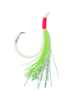 Hameçons de pêche phosphorescents pour eau salée, hameçons flasher à jupe en acier à haute teneur en carbone pour la pêche en eau profonde - Product Image 4