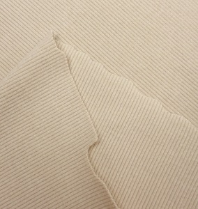 Vải dệt kim polyester rayon 300GSM, chất liệu 2x2 rib, màu trơn, mềm mại, co giãn, bề mặt chải mềm mại như cashmere, ấm áp, thời trang, thích hợp cho trang phục mùa đông - Product Image 3