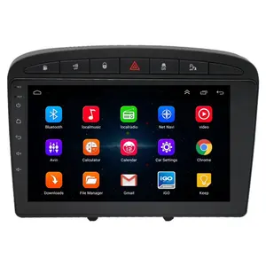 Android Màn Hình Cảm Ứng Đài Phát Thanh Xe Hơi Stereo Đa Phương Tiện Video Player Cho Peugeot 408 2012 - 2020 Với GPS Navigation