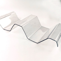 Feuilles de couverture de toiture en polycarbonate ondulé transparent en plastique transparent UV pour serre chaude