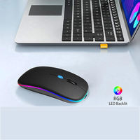 Ratón Óptico Silencioso Bluetooth para Oficina, Ratón Inalámbrico con Logotipo, Personalizaciones en Pequeños Lotes, Ratón Ergonómico Inalámbrico para Computadora