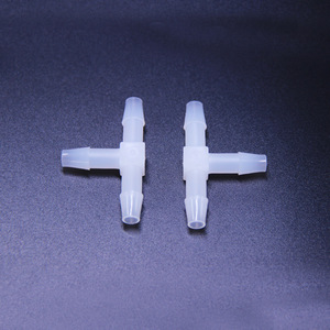 Conector en T de Plástico PTF1604D de 6.4mm de Instalación Rápida para Agua, Aire, Agua Salada, Líquidos y Gas, Blanco, Moldeado por Inyección - Product Image 1