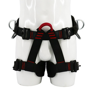 Arnés de seguridad de medio cuerpo con soporte lumbar de poliéster, longitud ajustable, hebilla de conexión rápida para rápel y trabajos en altura al aire libre - Product Image 4