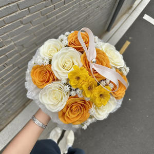 Nouvelle simulation de cornet de glace, bouquet fini pour la fête de Tanabata, cadeau créatif haut de gamme pour la Saint-Valentin pour les filles - Product Image 3
