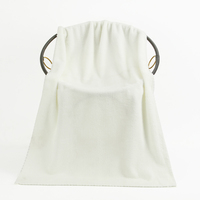 Ensemble de serviettes de bain en microfibre corail, couleur unie, super douces, séchage rapide, écologiques, tissées, pour femmes, cadeaux de luxe