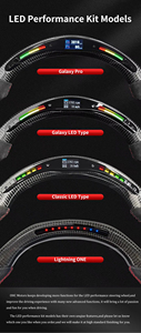 พวงมาลัยคาร์บอนไฟเบอร์แบบ LED พร้อมจอแสดงผล สำหรับตกแต่งรถยนต์ออดี้ ซีรีส์ A ซีรีส์ <span class=keywords><strong>Q</strong></span> ซีรีส์ TT และซีรีส์ <span class=keywords><strong>RS</strong></span> ผลิตจากโรงงานโดยตรง - Product Image 3