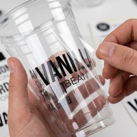 Autocollant de logo en vinyle doré personnalisé de luxe, durable, en relief 3D, avec forme personnalisée pour flacon de parfum ou de cosmétique