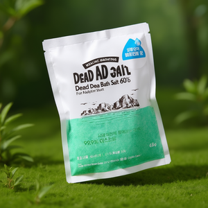 Sel de bain de la Mer Morte 60g à la menthe poivrée pour les soins quotidiens de la peau - Product Image 3