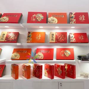 Custom Premium Custom Mooncake scatole per metà autunno con dettagli olografici di lusso a forma ottagonale arte cinese Vintage - Product Image 3