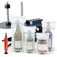 Protecteur de bouteille de vin écologique et recyclable, antichoc, résistant à l'humidité, coussin gonflable en colonne, film à bulles d'air, rouleau PA
