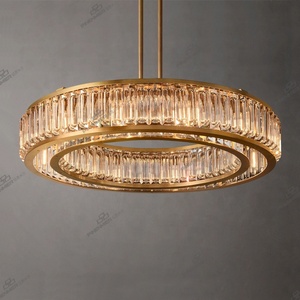 Lustre de salon Zhongshan en cuivre massif, style post-moderne américain pour villa, modèle Foucault Iron Orb HM-C-8217 - Product Image 6