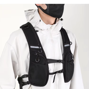 Chaleco reflectante ligero para correr con múltiples bolsillos para hombre y mujer, ideal para deportes al aire libre. - Product Image 2