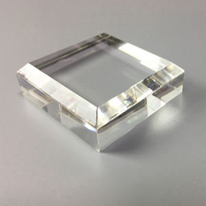 Toko Hadiah Museum Pajangan Mineral Blok Akrilik Kecil dengan Tepi Miring - Product Image 4