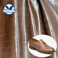 Fournisseur de cuir synthétique de haute qualité, design croco, pour chaussures et sacs