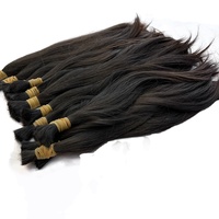 Mèches de cheveux vietnamiens bruts non traités sans trame en vrac mèches de cheveux humains bruts faisceaux de cheveux chinois