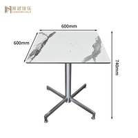 Hua Jiale Usine Directe Hpl Restaurant Table Jardin Pliable Table Carrée Hpl Feuille 12mm Extérieur