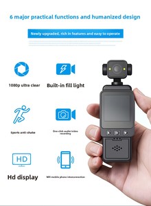 กล้องแอคชั่นแบบพกพาหน้าจอ 2.0 นิ้วพร้อม 120 องศา °   ฟังก์ชั่นมุมกว้างและการบันทึกสำหรับกีฬากลางแจ้ง - Product Image 5
