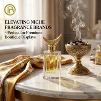 Crescent Gallery - Tapón de Perfume Zamac Perforado, Acabado Mate Color Champán, Acabados Personalizados, OEM, Sin Productos en Stock