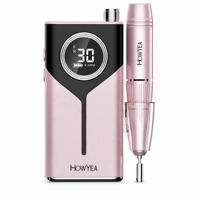 Machine à ongles électrique Howyea 30000 tr/min sans fil rechargeable portable pour manucure et ponceuse à ongles pour salon et usage domestique