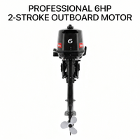 Fournisseur leader, nouveau moteur hors-bord à essence 6 HP, 2 temps, 2 cylindres, refroidi par eau, moteur marin, performances fiables, pour bateau pneumatique